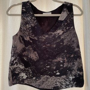 Babaton (Aritizia) black print top size xs